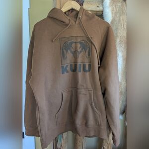 KUIU Tan Hoodie with Ram Logo, Size XL